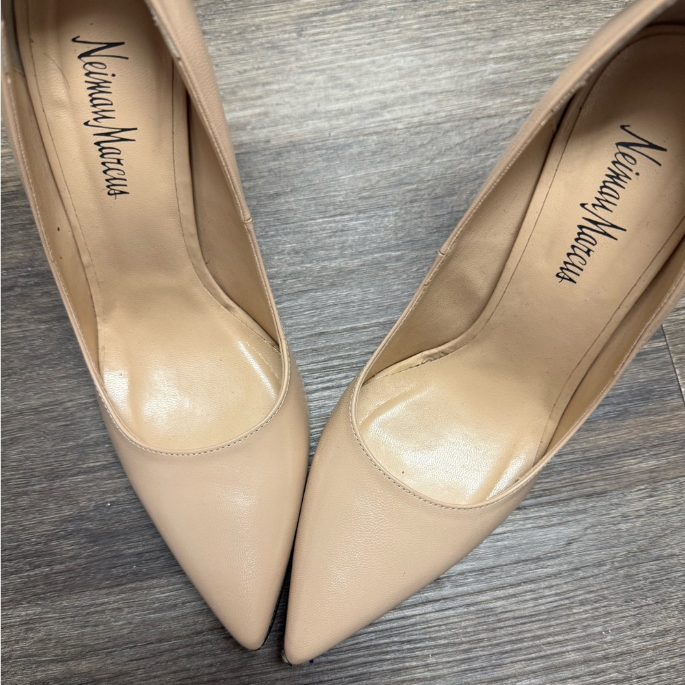 Neiman Marcus limited edition stiletto heel nude